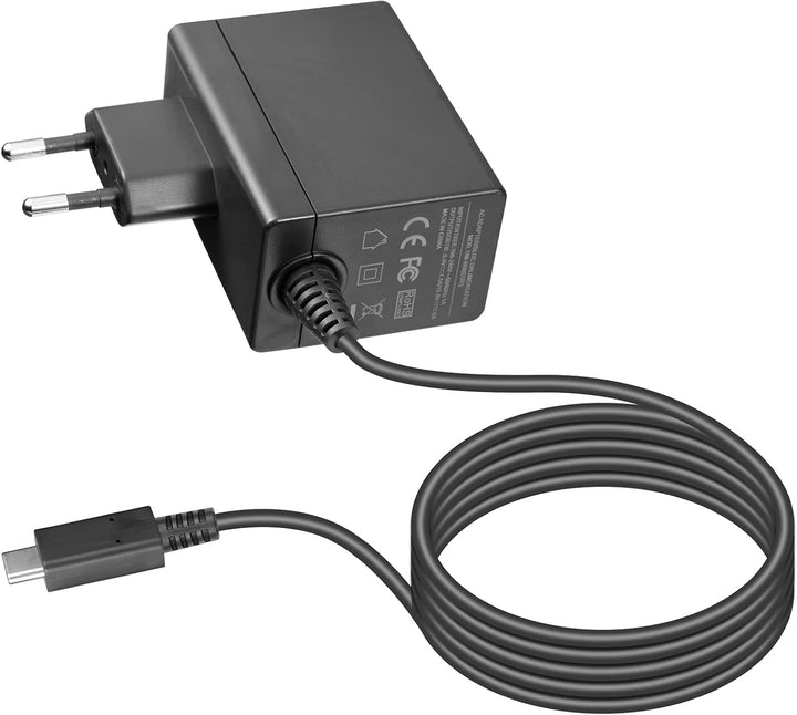 ladekabel für Nintendo Switch, Ladegerät für Nintendo Switch, Unterstützt TV-Modus/Handheld-Modus,15