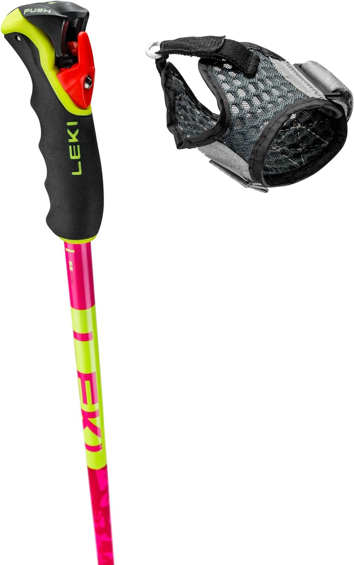 LEKI Spitfire Vario 3D Skistöcke neonmagenta-neonyellow-berry 110-140cm, neonmagenta-neonyellow-berr