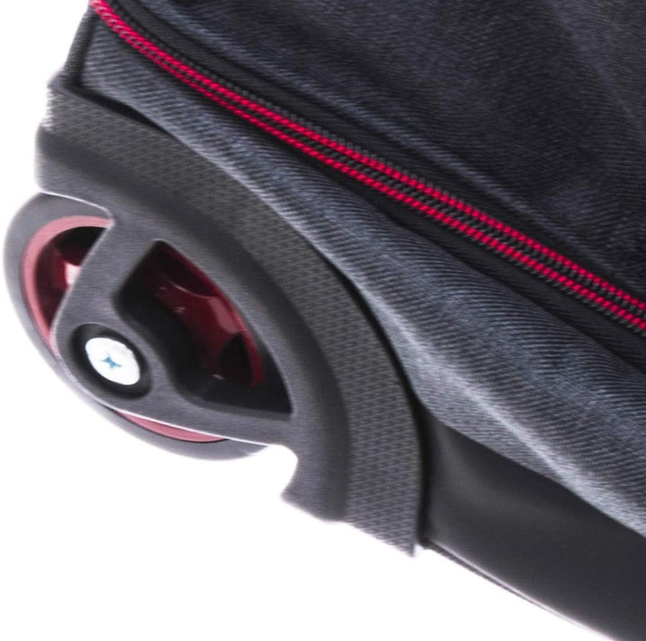 Trolley Reisetasche Gross Doppelboden Tasche 90 Liter Travel Bag Grau Rot Bowatex