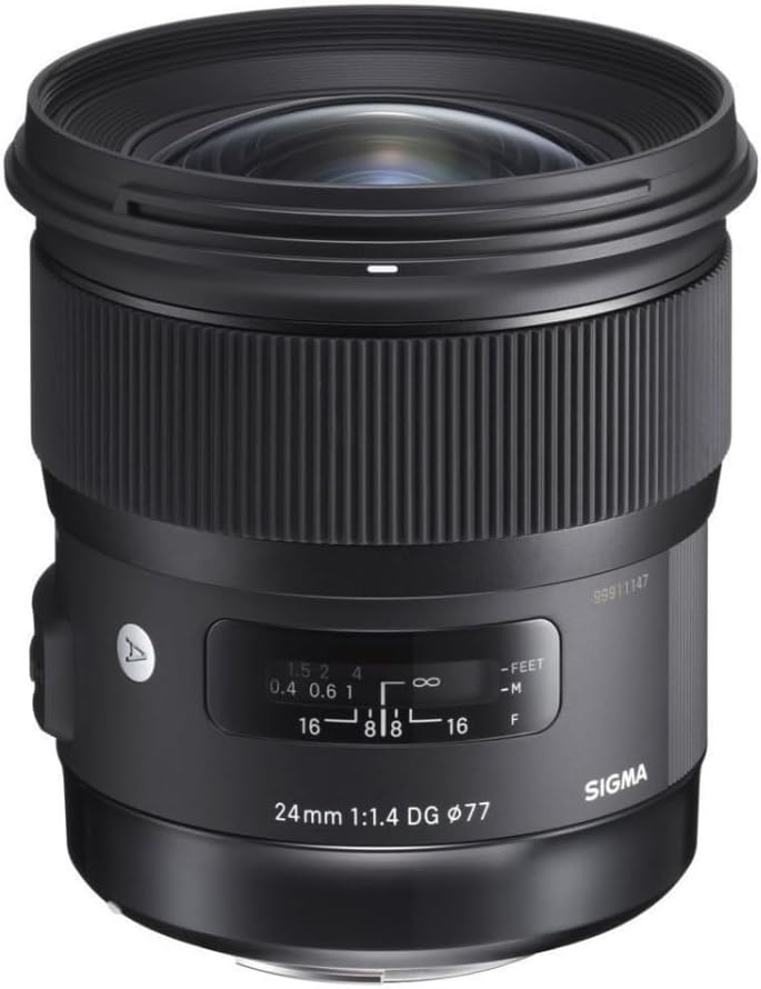 Sigma 24mm F1,4 DG HSM Art Objektiv für Nikon F Objektivbajonett für Nikon Single, für Nikon Single