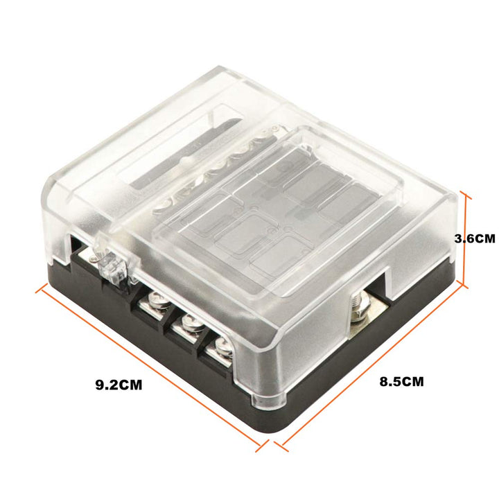 HIMOZEAN 6 Fach KFZ Sicherungskasten 12v -32v Sicherungshalter für Boot Wohnmobil Wohnwagen Wohnmobi
