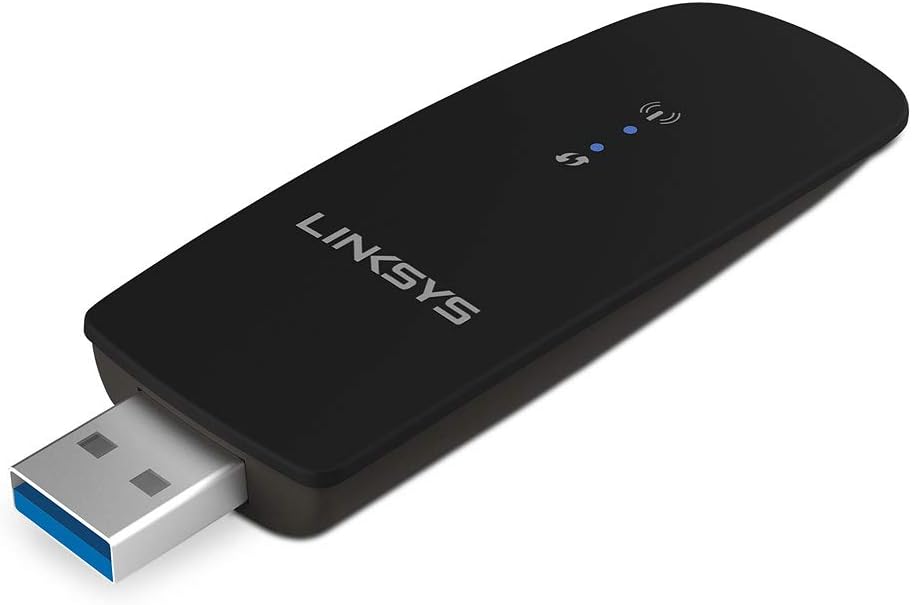 Linksys Max Stream AC1200 WLAN-Stick Dual-Band USB-WLAN-Adapter – USB 3.0-WiFi-Dongle mit MU-MIMO fü