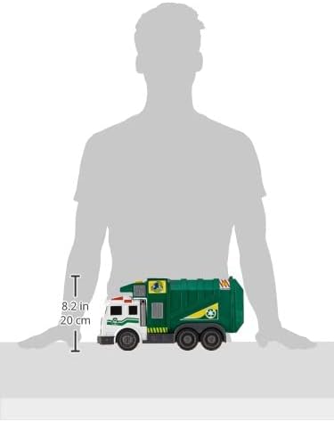 Dickie 203308378 Toys City Cleaner, Strassenfahrzeug, Strassenreinigung, Müllauto, batteriebetrieben