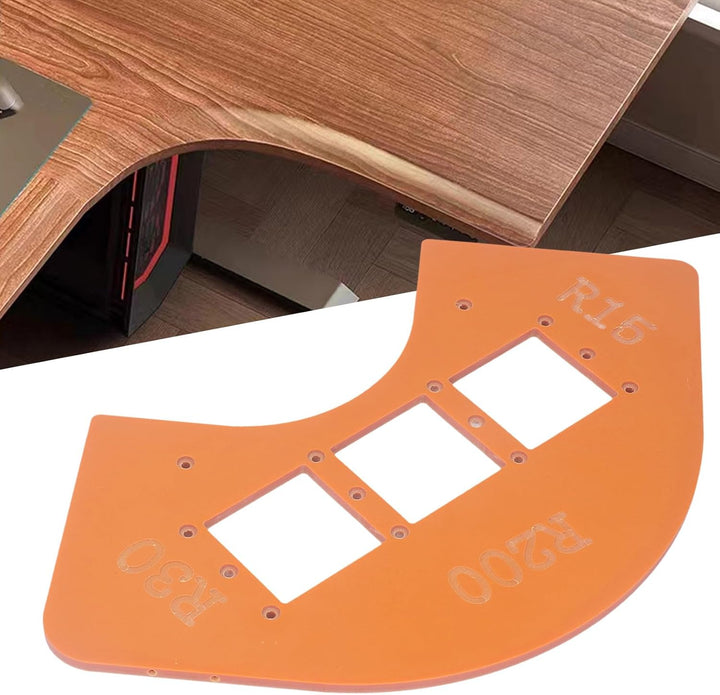 Fräser-Eckradius-Schablone, Radius-Jig-Fräser-Schablone, R15 R30 R100 R200, Holzbearbeitungs-Eckradi