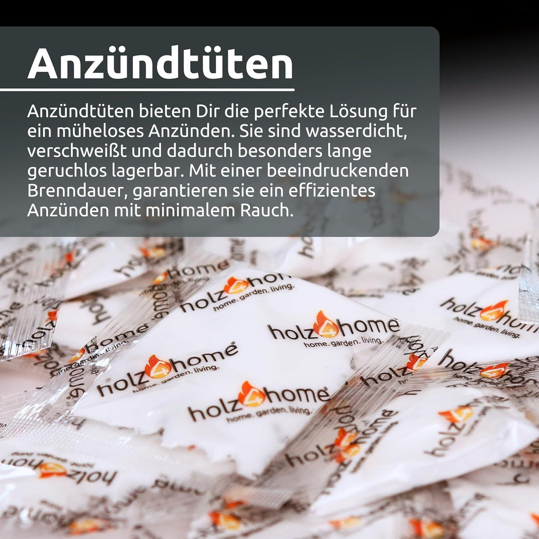 holz4home® Anzündtüten 500 Stück Grillanzünder Kaminanzünder Anzünder I Ofenanzünder Kaminofenanzünd