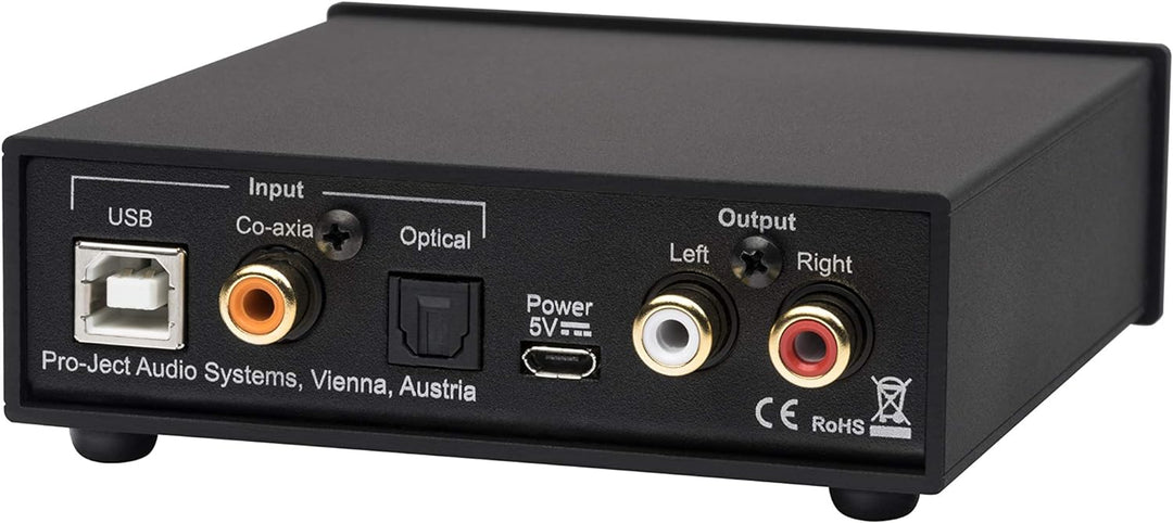 Pro-Ject Pre Box S2 Digital, Audiophiler Stereo Vorverstärker (Schwarz), schwarz