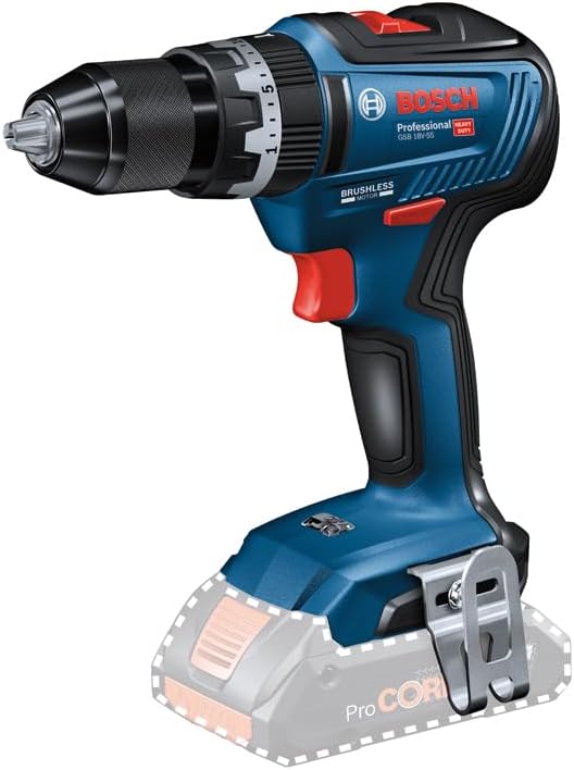 Bosch Professional 06019H5302 Akku Schlagbohrmaschine GSB 18V-55 (ohne Akku, 18 Volt System, im Kart