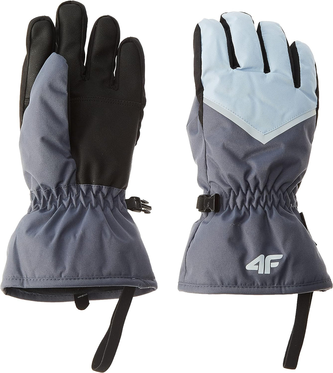 4F Mädchen Gloves F039 Handschuhe FNK, Black, XL