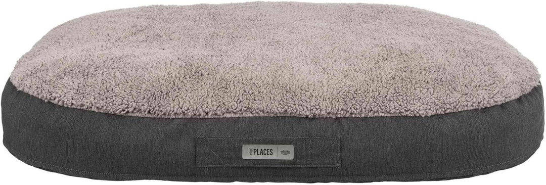 TRIXIE 36424 Vital Kissen Bendson, oval, 80 × 55 cm, dunkelgrau/hellgrau 55 x 80 x 14