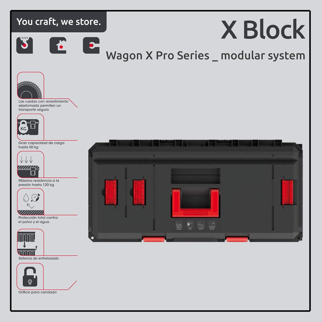 Kistenberg X-block pro wagon Werkzeugkoffer (KI008)