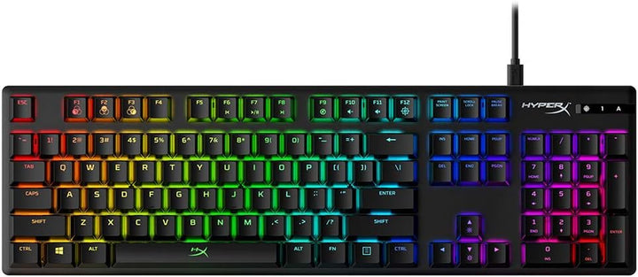 HyperX Alloy Origins – RGB Mechanische Gaming Tastatur, HyperX Red switches (US QWERTY) Full size (1