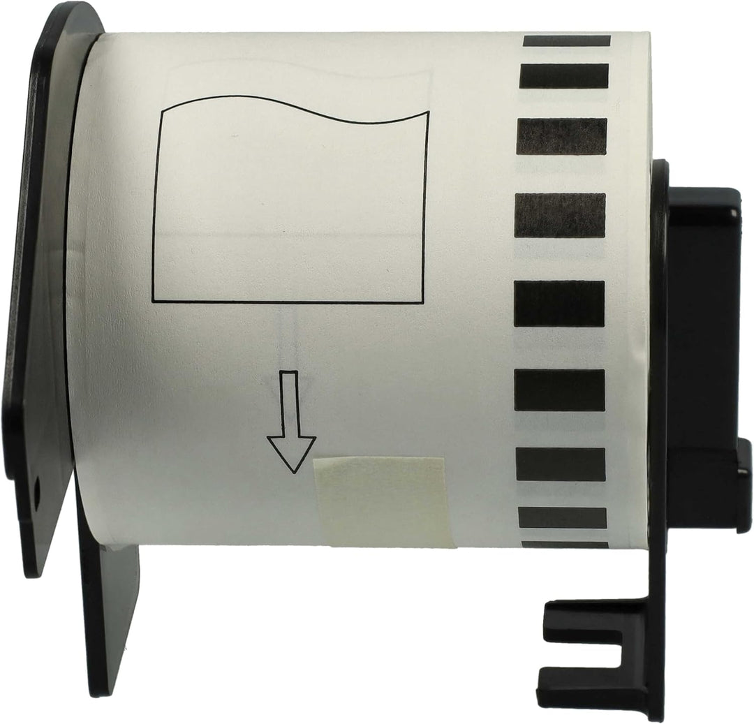 vhbw Etiketten-Rolle 62mm x 15,24m Ersatz für Brother DK-22113 für Etiketten-Drucker - Selbstklebend
