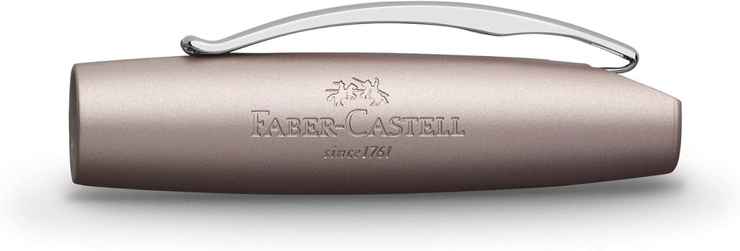 Faber-Castell 148423 - Füller Essentio, Feder B, Aluminium Rose rosé Füller Feder B, rosé Füller Fed
