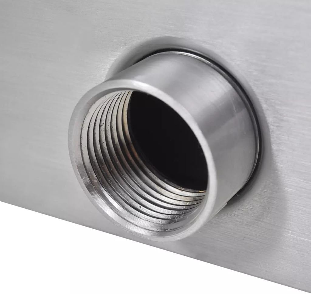 yorten Rechteckige Wasserfall Wasserfont?ne Dekorativ Pool-Font?ne aus Edelstahl 30 x 11,5 x 8 cm (B