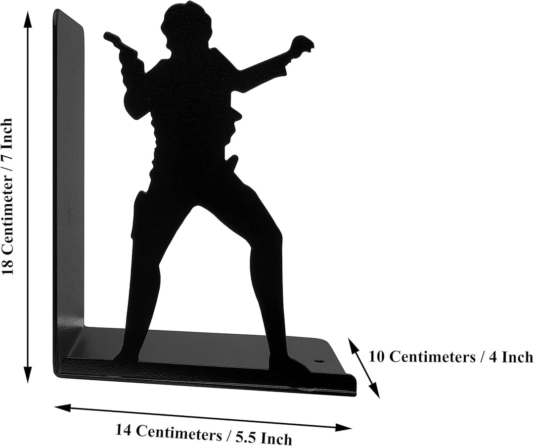 HeavenlyKraft Dekorative Buchstütze aus Metall, rutschfeste Buchstütze, Buchstopper für Zuhause/Büro
