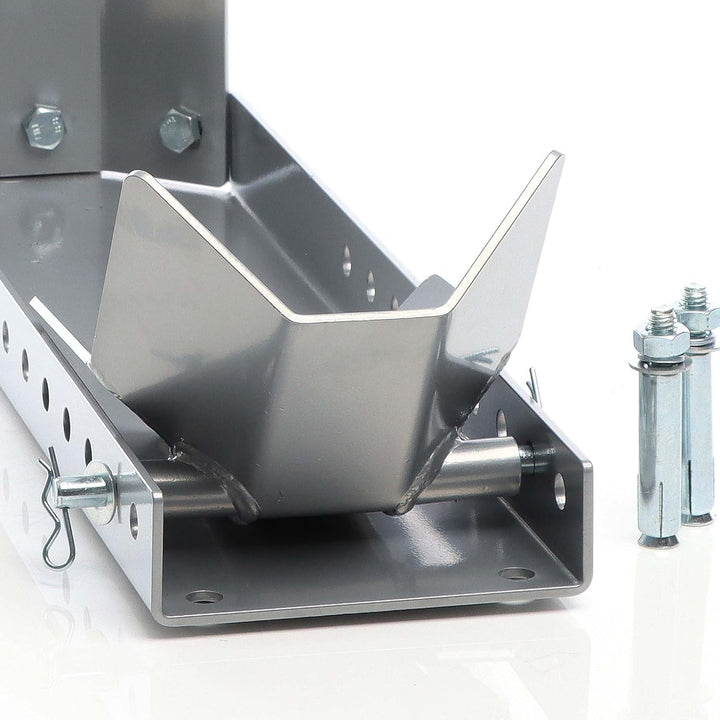 XPOtool Motorradständer für 8-24" bis 450 kg, 145 mm Reifenbreite, Motorradwippe aus Stahl für Vorde