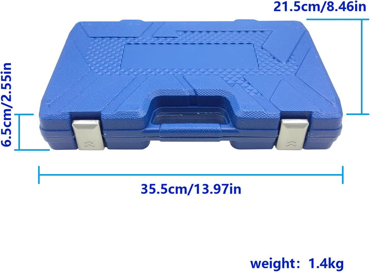 ZKTOOL 11 Stück Auto Kompressionstester-Satz für Benzinmotor 0-300 PSI / 0-20 Bar, Kfz Benzin Motor