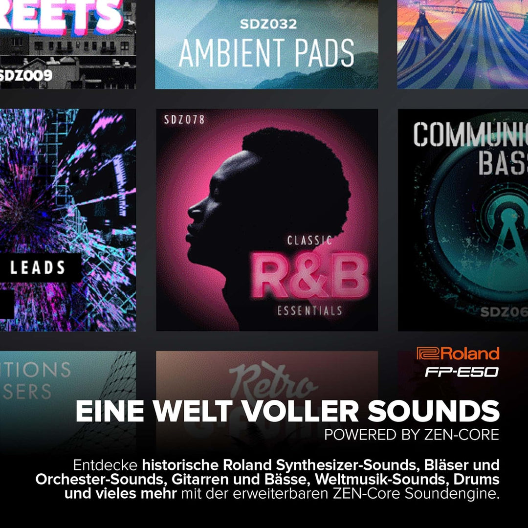 Roland FP-E50 Digital Piano | SuperNATURAL Piano & ZEN-Core Soundengine | 88 Tasten Hammermechanik-T