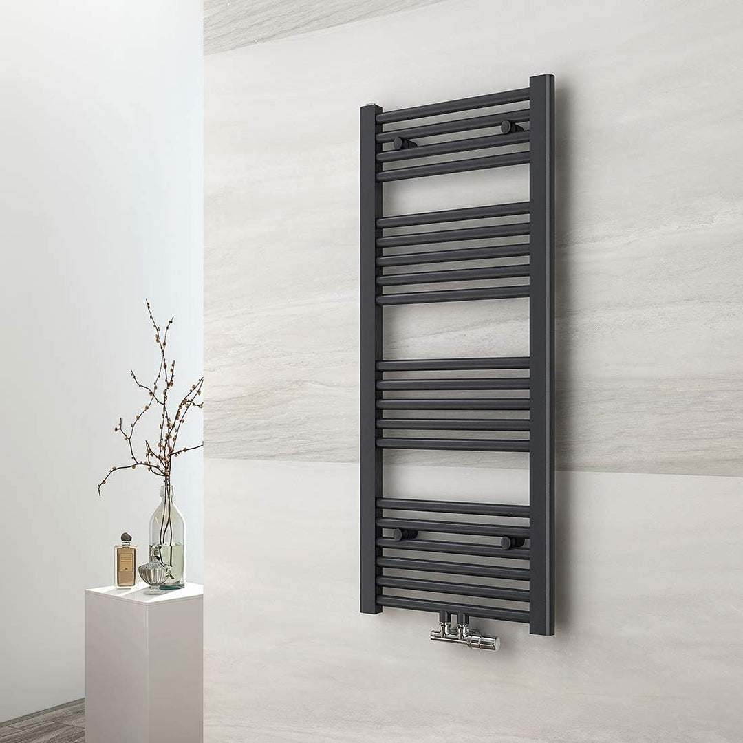 EMKE Handtuchtrockner Badheizkörper Heizkörper für Bad Anthrazit Bad-Heizkörper Handtuchwärmer für W