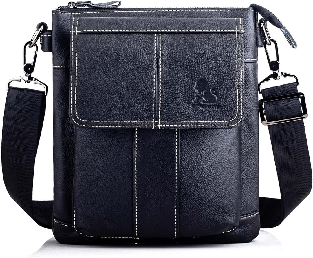 Business Herren-Umhängetasche Lässige Mode Leder Crossbody Tasche Multi-Tasche Tragbare Reisetasche