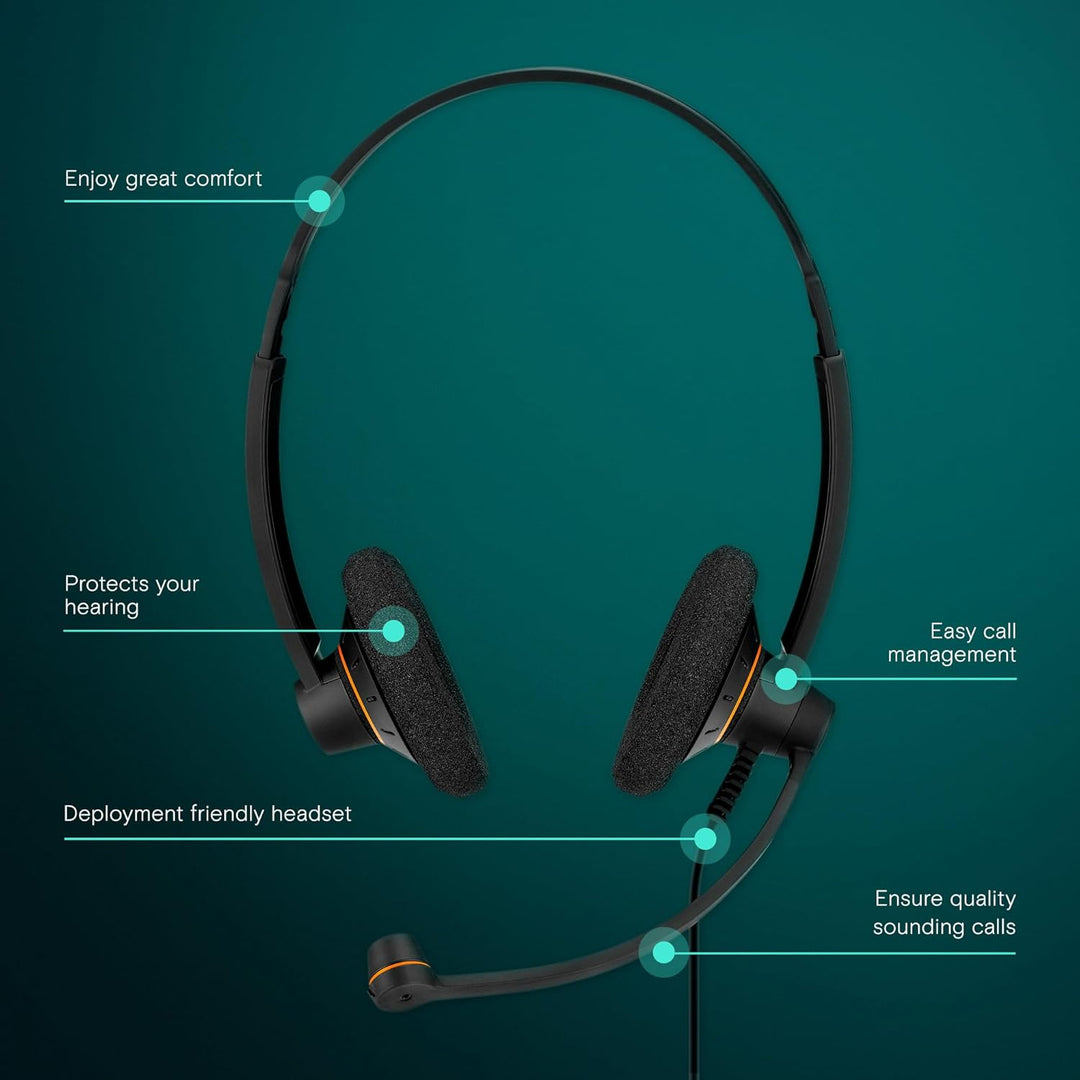 Sennheiser SC60 Headset (binaural / beidseitig, USB, für Microsoft Lync) Schwarz, 504547