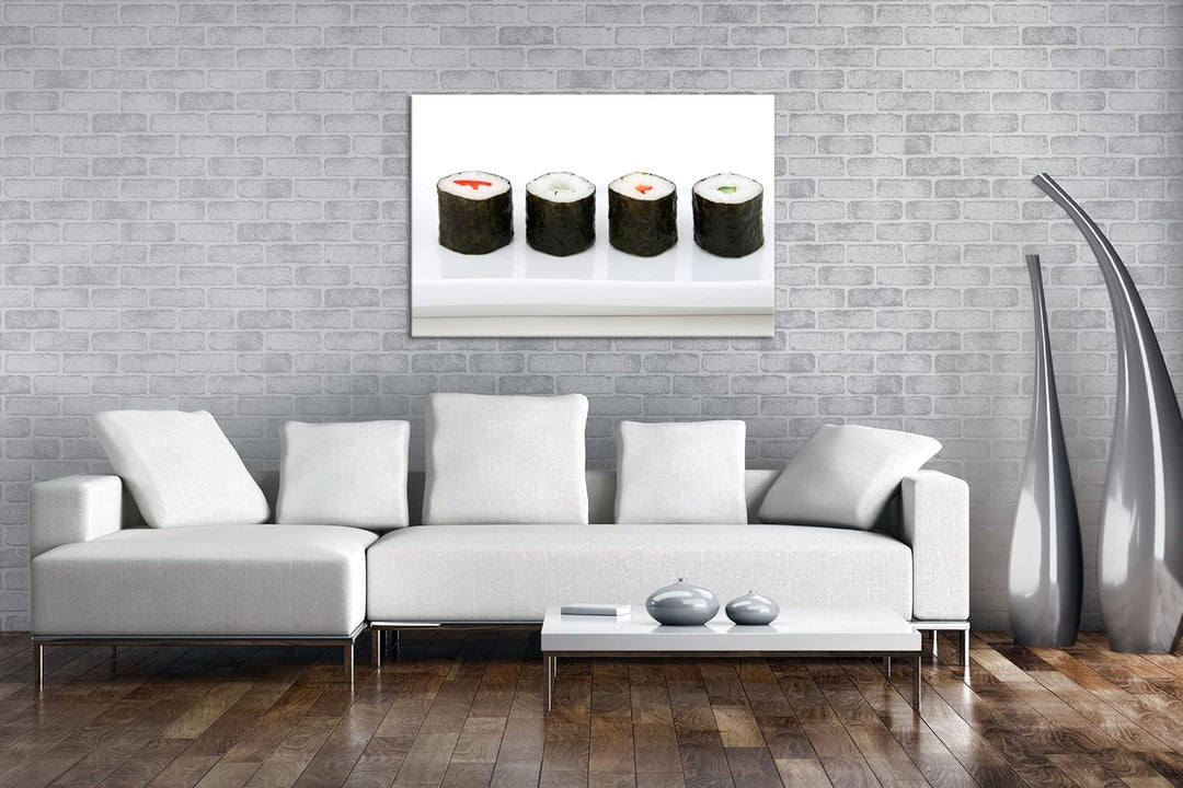 deyoli traditionell japanisches Sushi-Gericht Format: 120x80 als Leinwandbild, Motiv fertig gerahmt