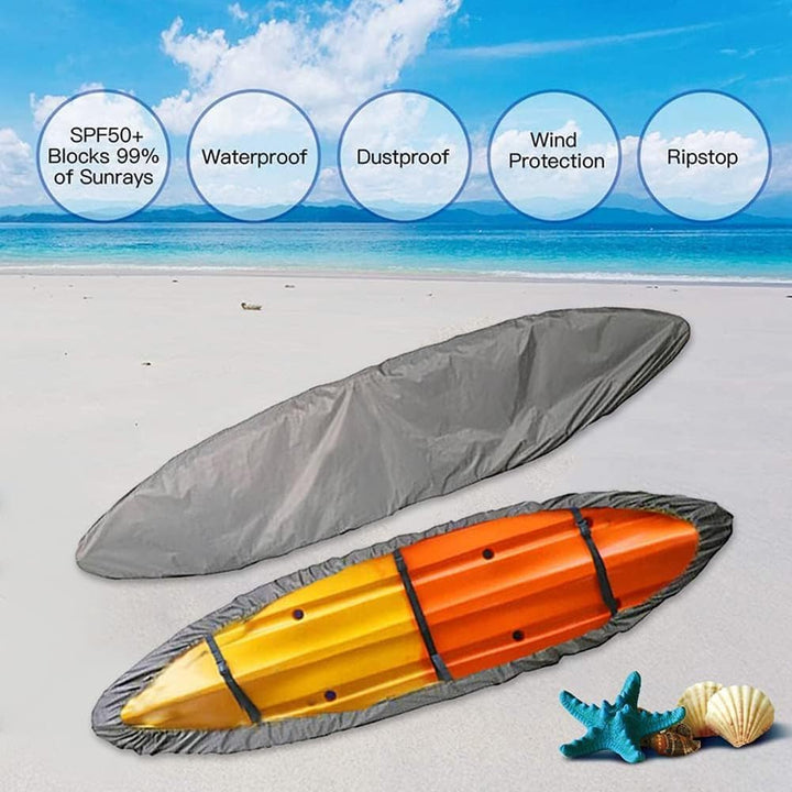 Opaltool 420D Verdickte Kajak-Kanu-Abdeckung, wasserdicht, langlebig, Kanu-Aufbewahrung, Staubschutz