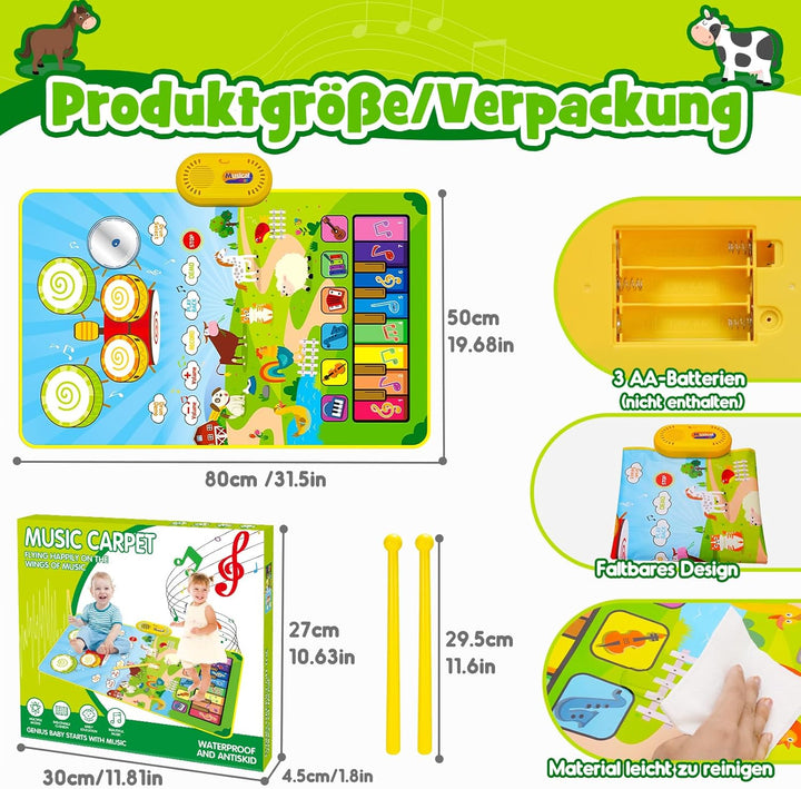 HappyGoLucky Spielzeug ab 1 2 3 Jahre Junge, Kinderspielzeug ab 1 2 3 Jahre Baby Spielzeug Geschenk