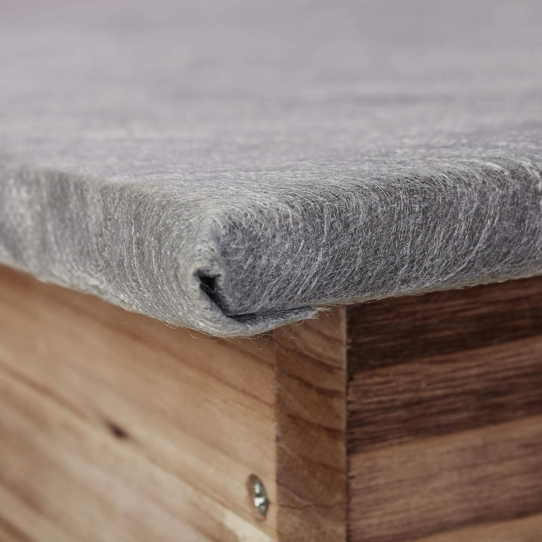 Relaxdays Igelhaus winterfest, Bausatz, Igelhütte katzensicher, Rattenklappe Labyrintheingang, HBT 2