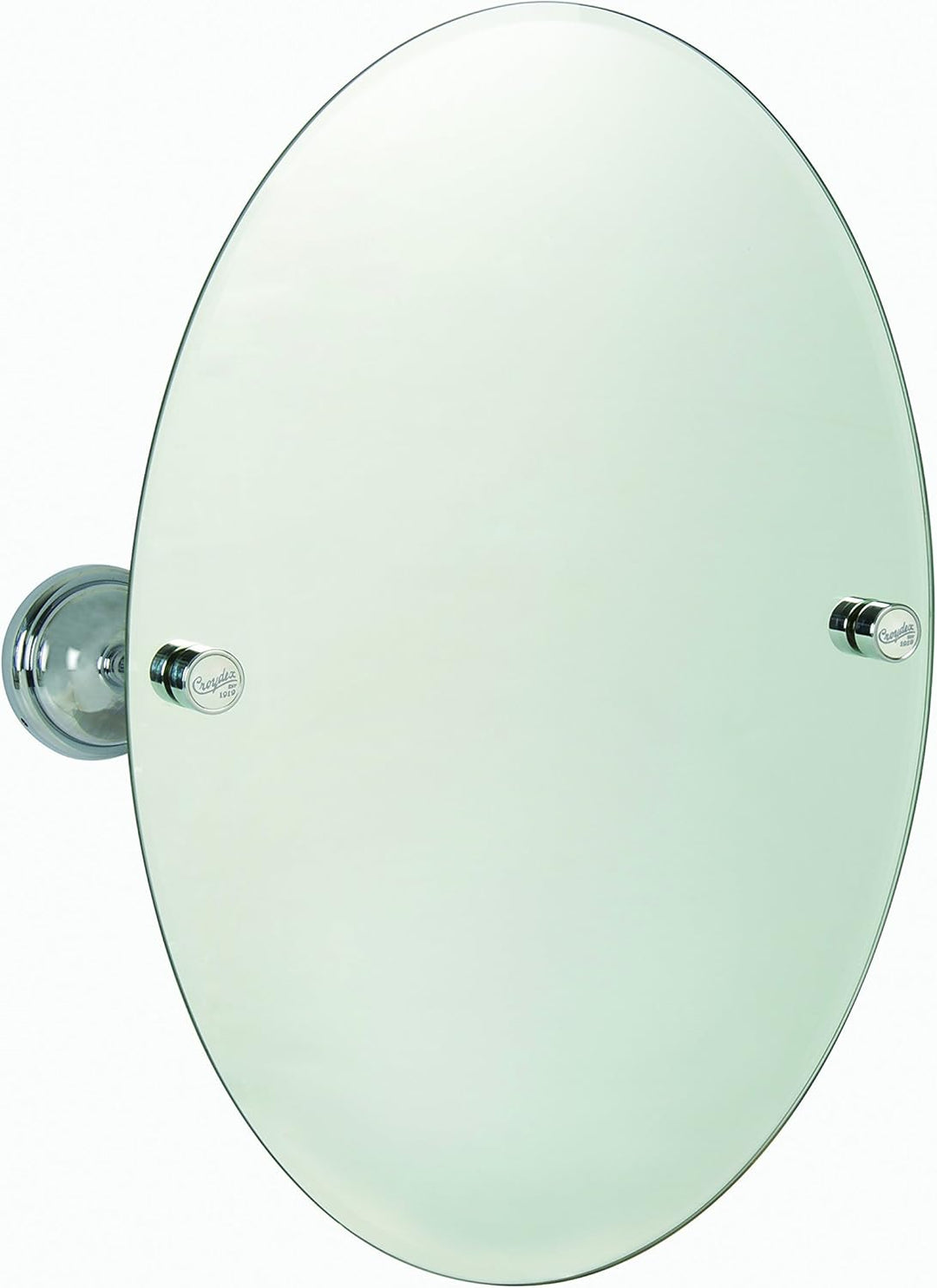 Croydex Flexi-Fix 1919 einfach zu montieren, Metall, Chrome, 10.5 x 34 x 45 cm Spiegel, Spiegel