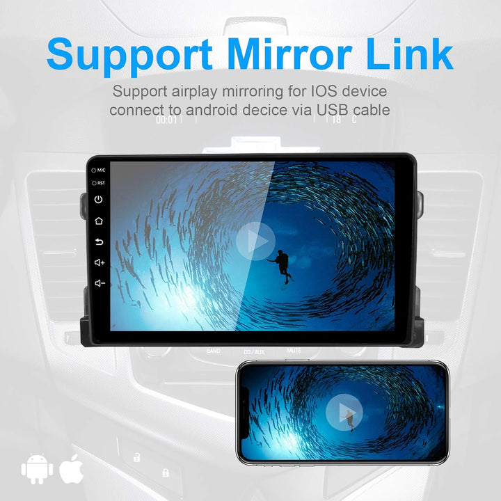 LEXXSON Android 10.1 Autoradio für Suzuki Grand Vitara 2006-2013 | 9-Zoll-AM-FM-RDS-Radio mit GPS-Na