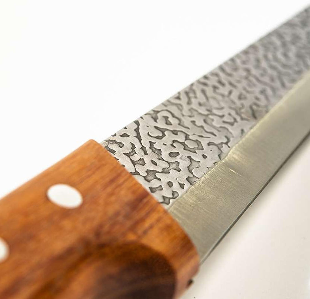 Pirge Elite Handgeschmiedet Schlachtermesser mit Lederscheide 14.5 cm Metzgermesser - Fleischermesse