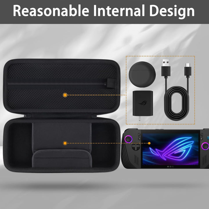 co2CREA Hart Schutzhülle Tasche für ASUS Rog Ally X 2024 RC72LA /Rog Ally Ryzen Z1 /Rog Ally AMD Ryz