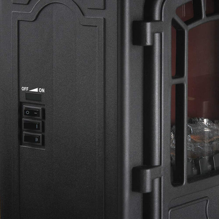 Elektrokamin mit Heizer Kaminfeuer LED 2000W elektrischer Heizlüfter Elektroofen mit Flammen Dekokam