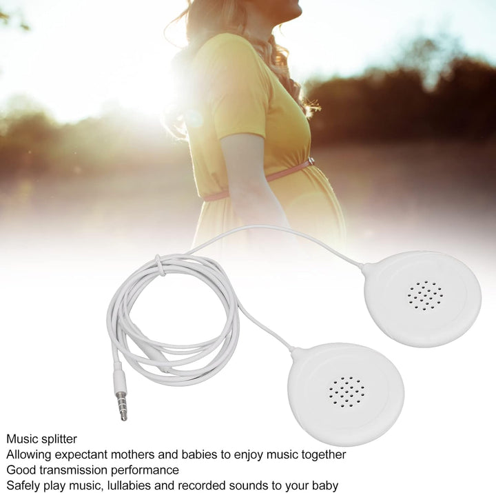 Babybauch Kopfhörer Set, Schwangerschaftskopfhörer Bauchhörer für Musikwiedergabe,Stimmen für das Ba