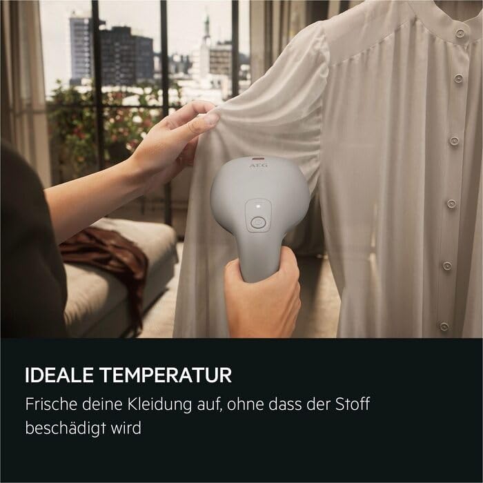 AEG Dampfbürste / Reisebügeleisen / schnell einsatzbereit / Entknittern / Auffrischen/Glätten / Aufd