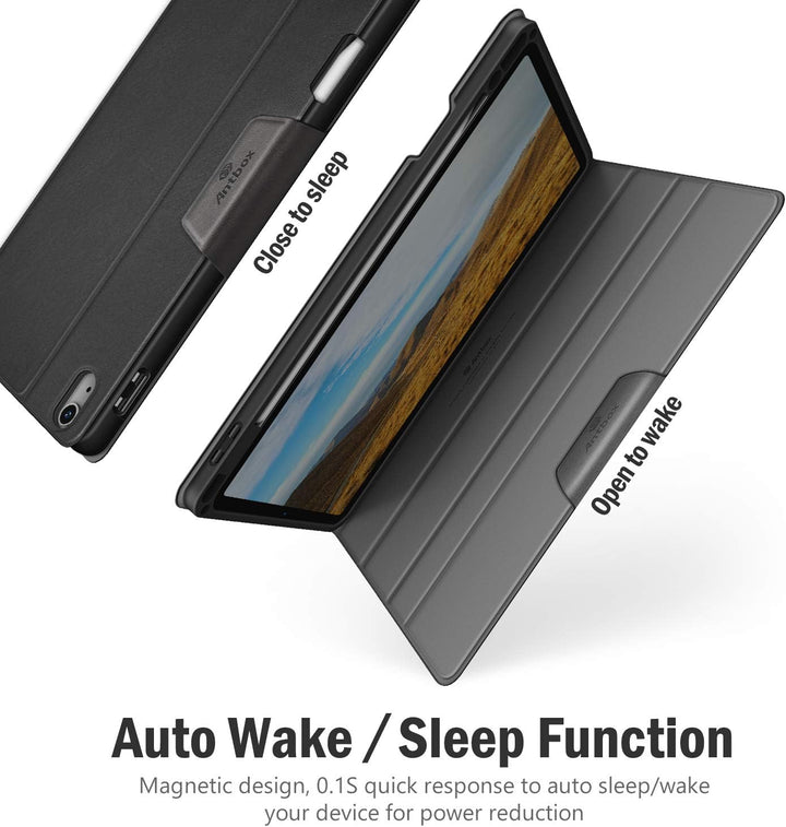 Antbox Leder Hülle iPad Air 2022 5.Generation/iPad Air 2020 4.Gen Hülle iPad 10.9 Zoll mit Stifthalt