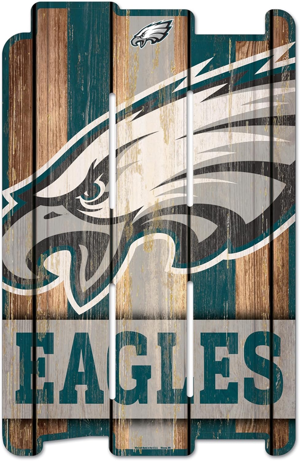 WinCraft NFL New England Patriots Holz-Zaunschild, Schwarz, New England Patriots