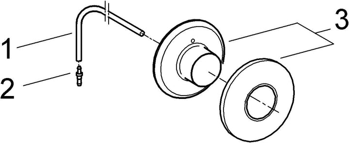GROHE Pneumatic-Betätigung Druckknopfbetätigung für SK 82, chrom 37060000