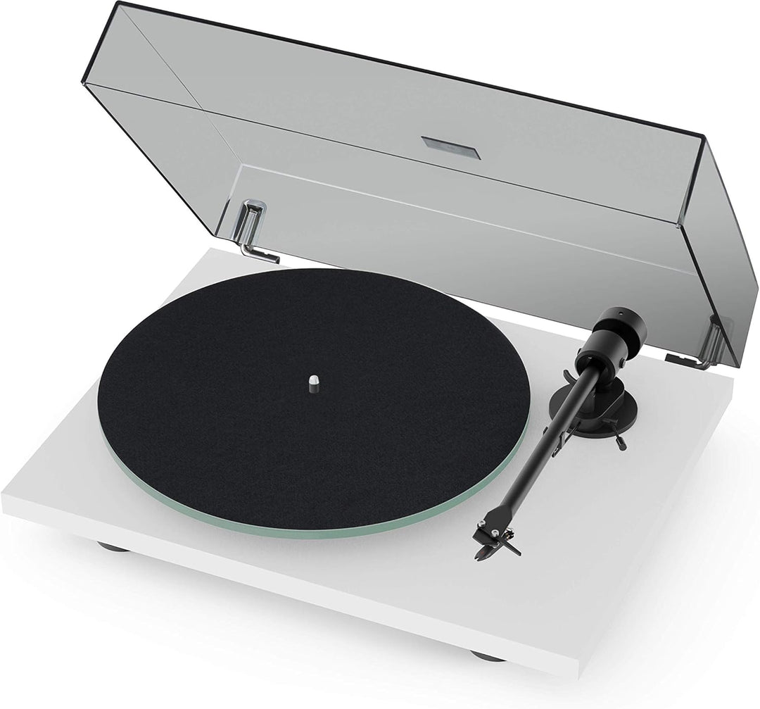 Pro-Ject T1, Audiophiler Einstiegs-Plattenspieler der neuen Generation (Weiss), Weiss