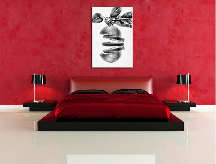 Pixxprint Zitrone Lemon Erfrischungsgetränk als Leinwandbild/Grösse: 100x70 cm/Wandbild/Kunstdruck/f