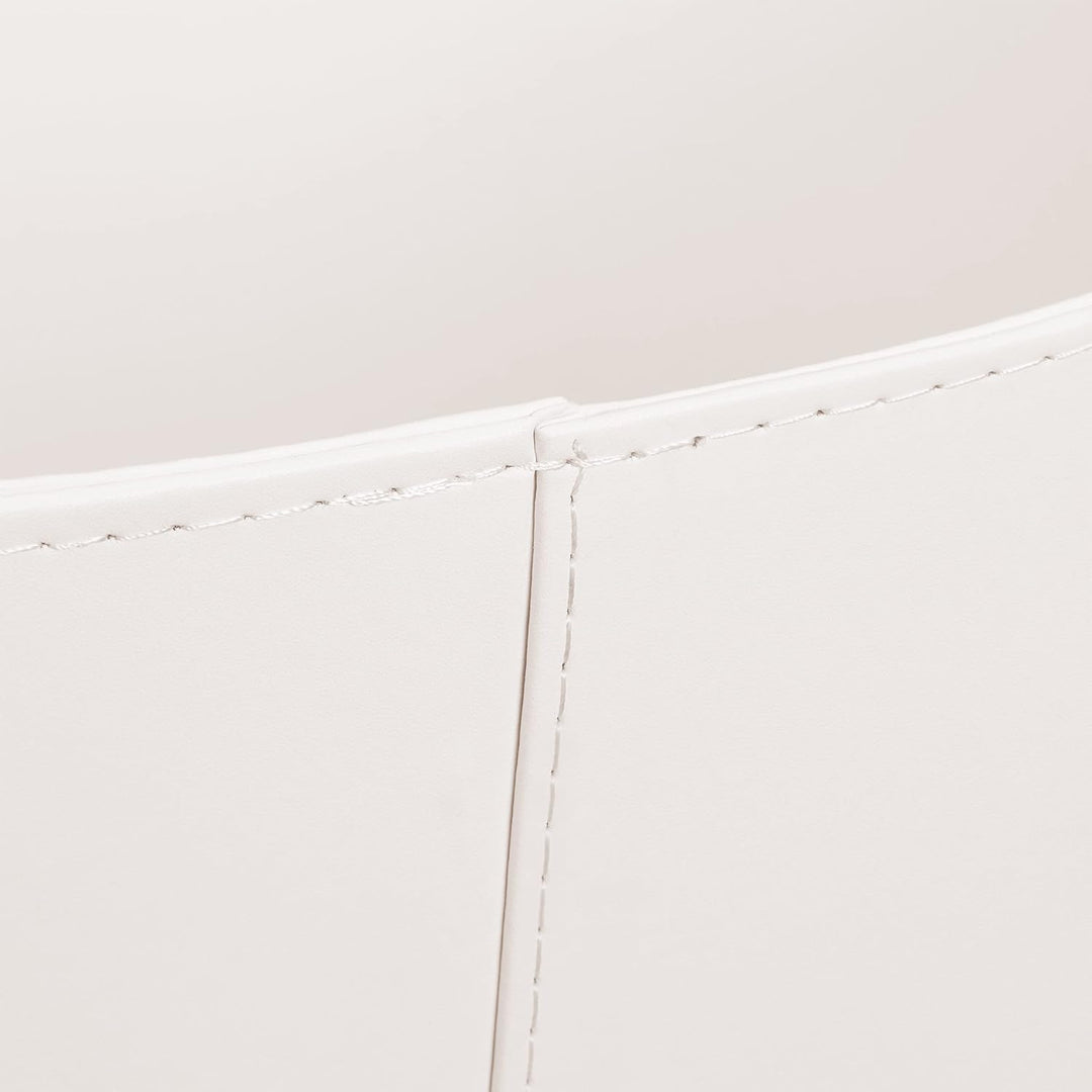 Relaxdays Holzkorb Kunstleder XL, stabiler Feuerholzkorb mit Tragegriffen, Brenn- und Kaminholz, All