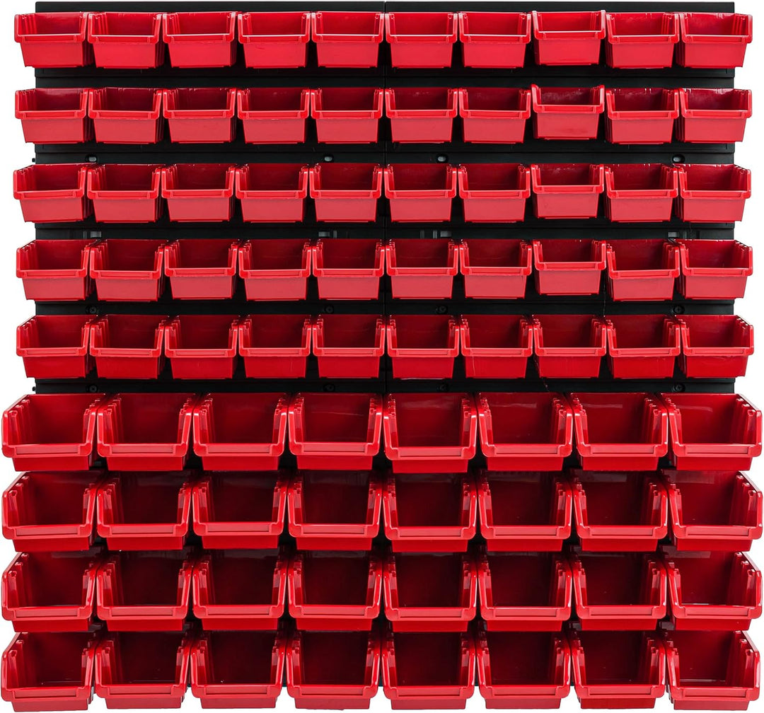 botle 82 Stapelboxen Wandregal Werkzeugwand 772 x 780 mm Kunststoff Werkzeughalter Wandplatte Garage