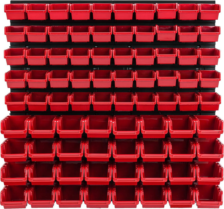 botle 82 Stapelboxen Wandregal Werkzeugwand 772 x 780 mm Kunststoff Werkzeughalter Wandplatte Garage