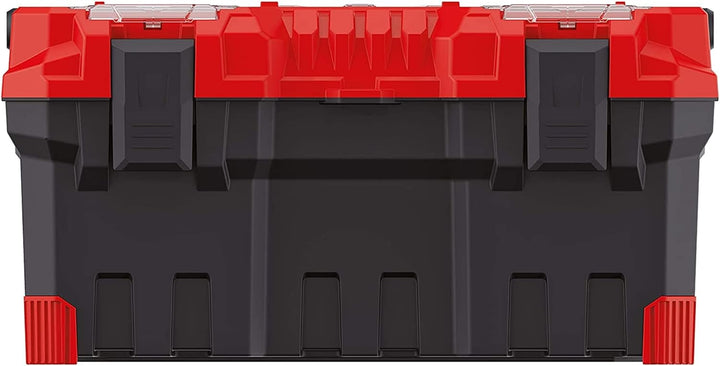 Kistenberg Titan Plus Werkzeugkiste (Version: KTIPA5530-3020 554 x 286 x 276) Schwarz-rot, Schwarz-r