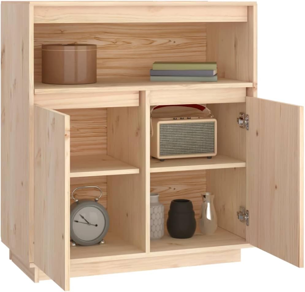 FIRBNUS 70x34x80 cm Aufbewahrungsschrank Bücherschranks Beistellschrank Beistelltisch Badezimmerschr