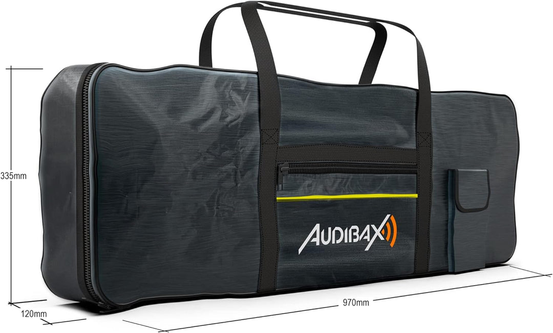 Audibax Onyx Pack de Soporte Teclado/Piano + Banqueta + Funda Teclado 61 Teclas