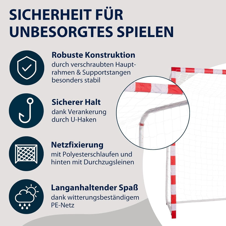 HUDORA Fussball-Tor Allround 300 - Fussballtor Garten - 76906