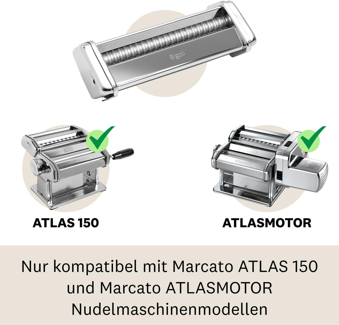Marcato Zubehörteil für Atlas 150, Stahl, Silber, Bigoli-23x20x16cm, Bigoli