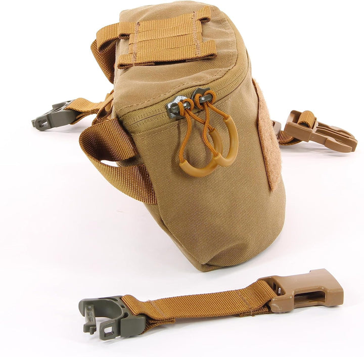 Zentauron Hüfttasche Modular 1,8 L Bauchtasche 2 Fächer MOLLE Abnehmbarer Gurt Tactical Gürteltasche